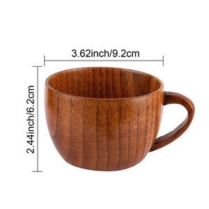Wooden Cup Handmade Natural Wood Coffee Tea Beer Juice